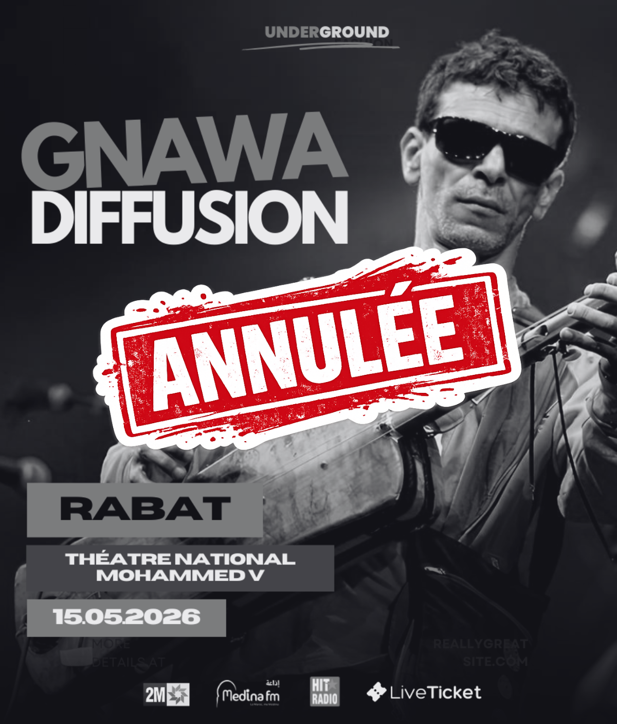 Gnawa Diffusion en concert à Rabat